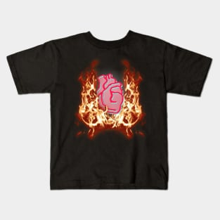 Burning Heart Kids T-Shirt